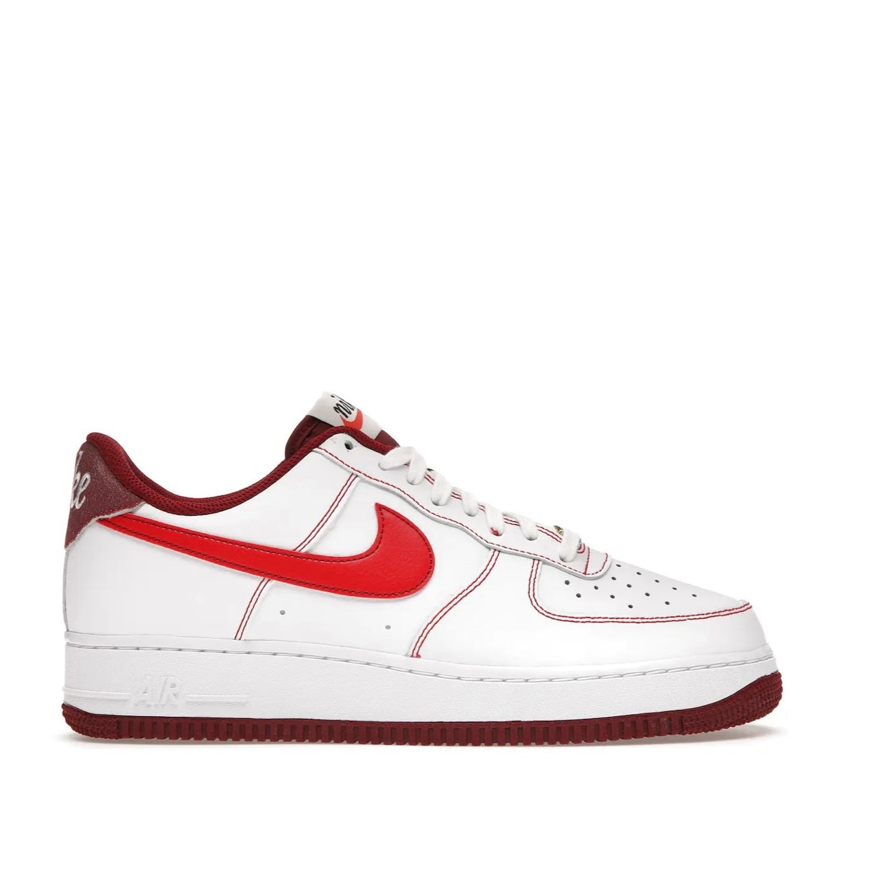 Nike Air Force 1 White Red Burgundy