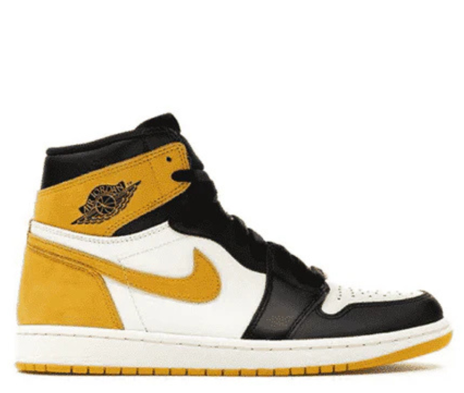 Air Jordan 1 Mid Yellow Toe Black