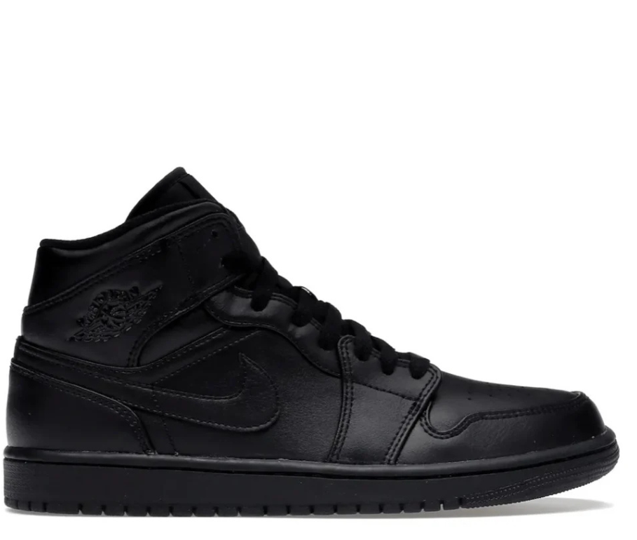 Air Jordan 1 Mid Triple Black