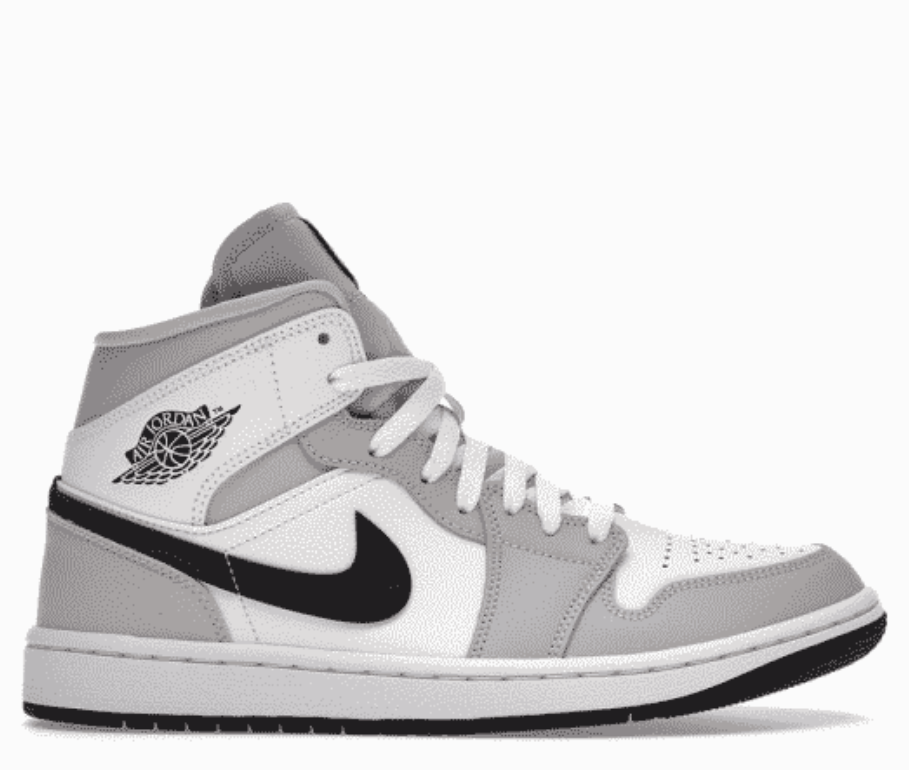 Air Jordan 1 Mid Light Smoke Grey