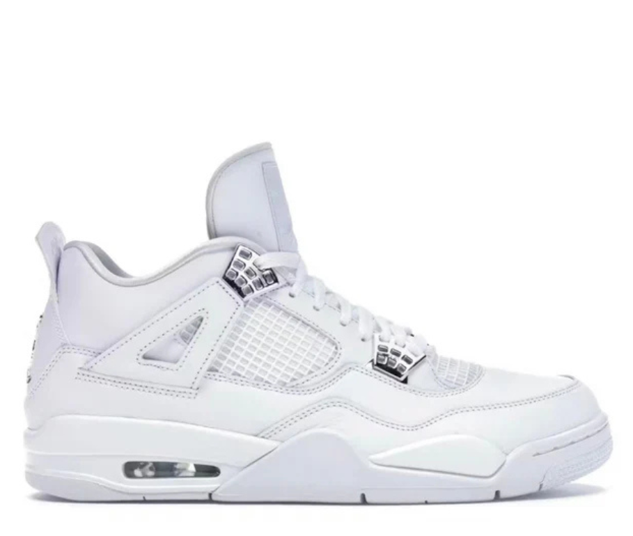 Air Jordan 4 White Silver