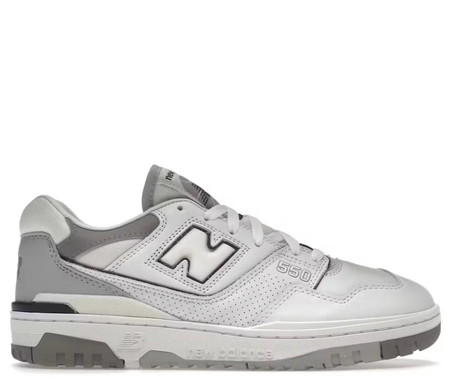 New Balance 550 bright white grey