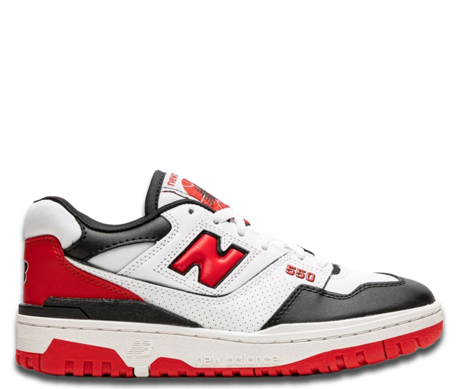 New Balance 550 White Red Black