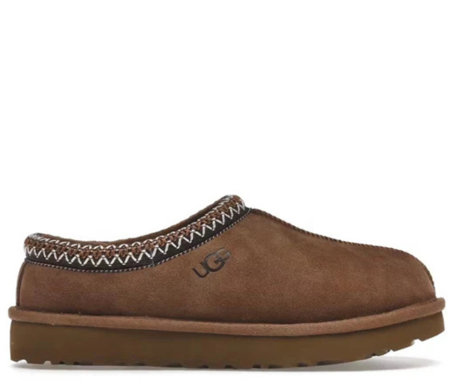 Ugg Tasman Suede Slippers Dark Brown Black