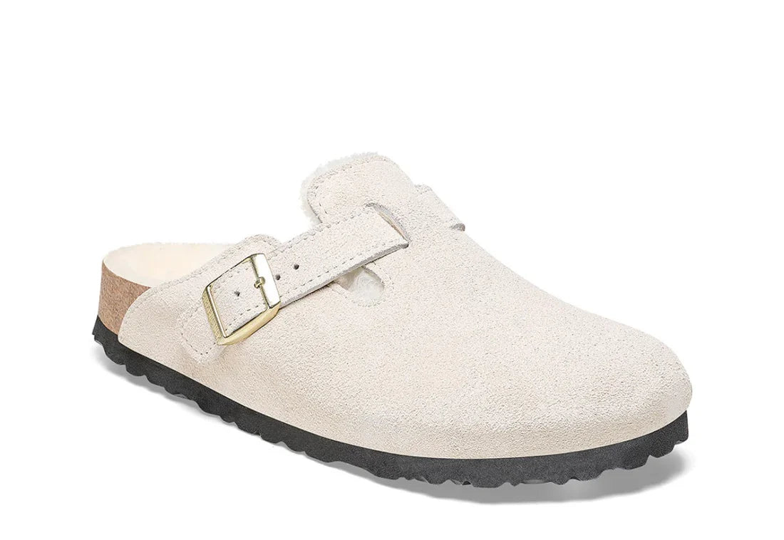 Birkenstock Boston Slippers Off-White