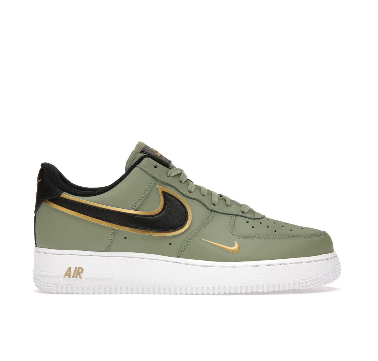 Nike Air Force 1 Olive Black Gold
