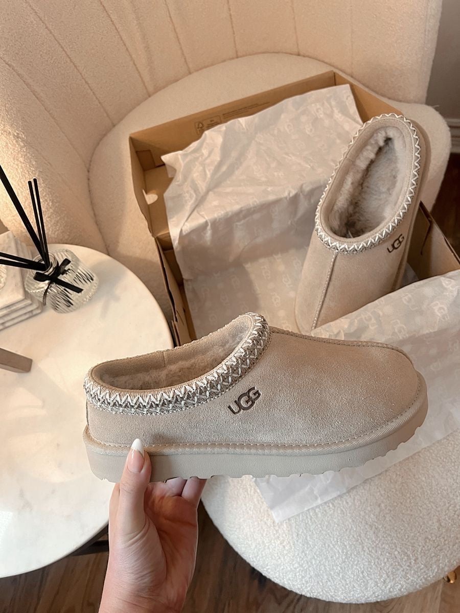 Ugg Tasman Suede Slippers Cream
