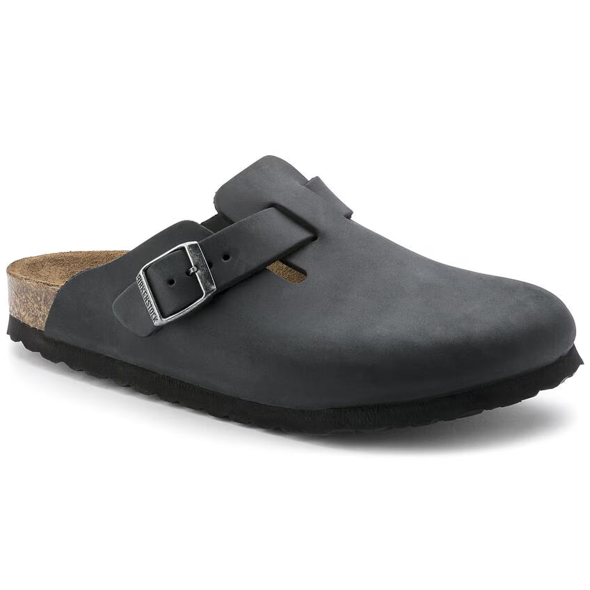 Birkenstock Slippers Oiled Leather Black