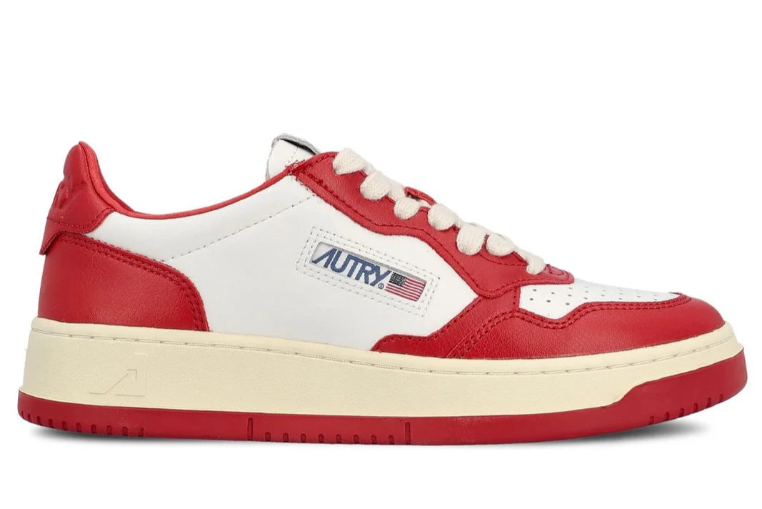 Autry Medalist Low-Top Sneakers University Red