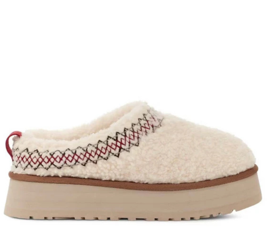 Ugg Tazz Platform Slippers Sheep White