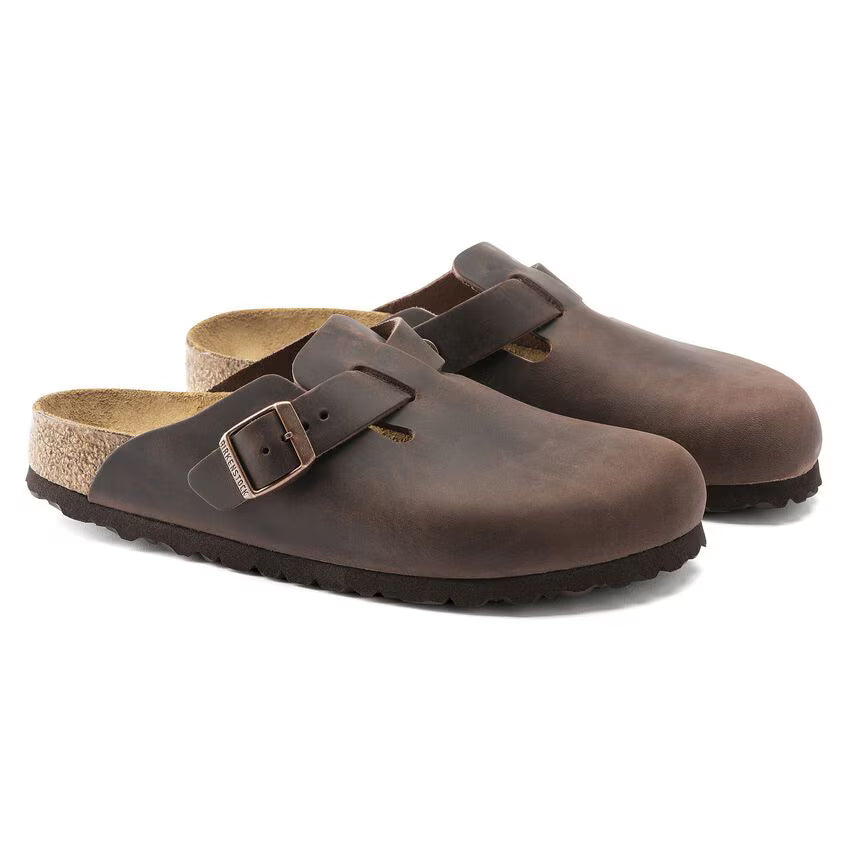 Birkenstock Slippers Oiled Leather Habana