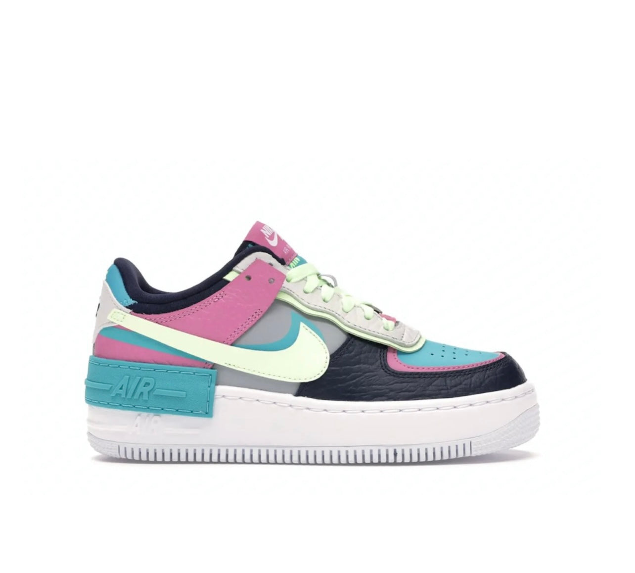 Nike Air Force 1 Teal Purple Platform