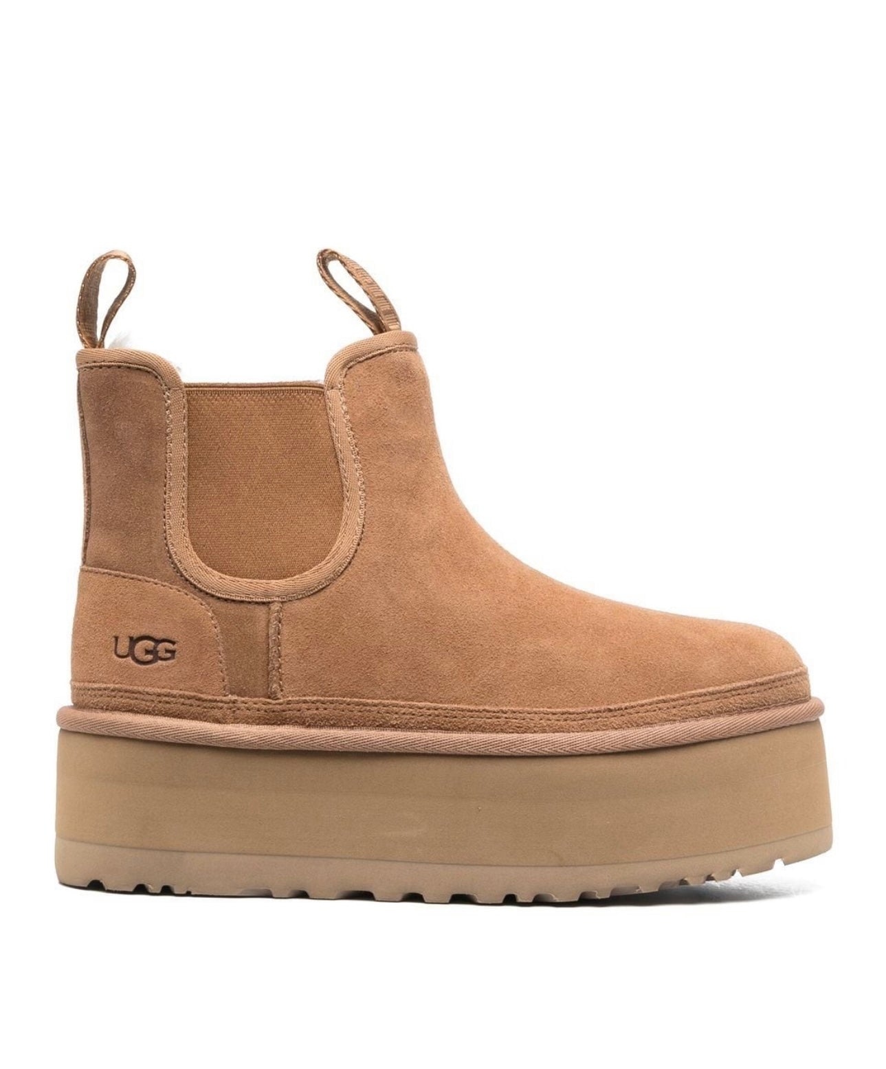 Neumel Platform Chelsea boots Chestnut