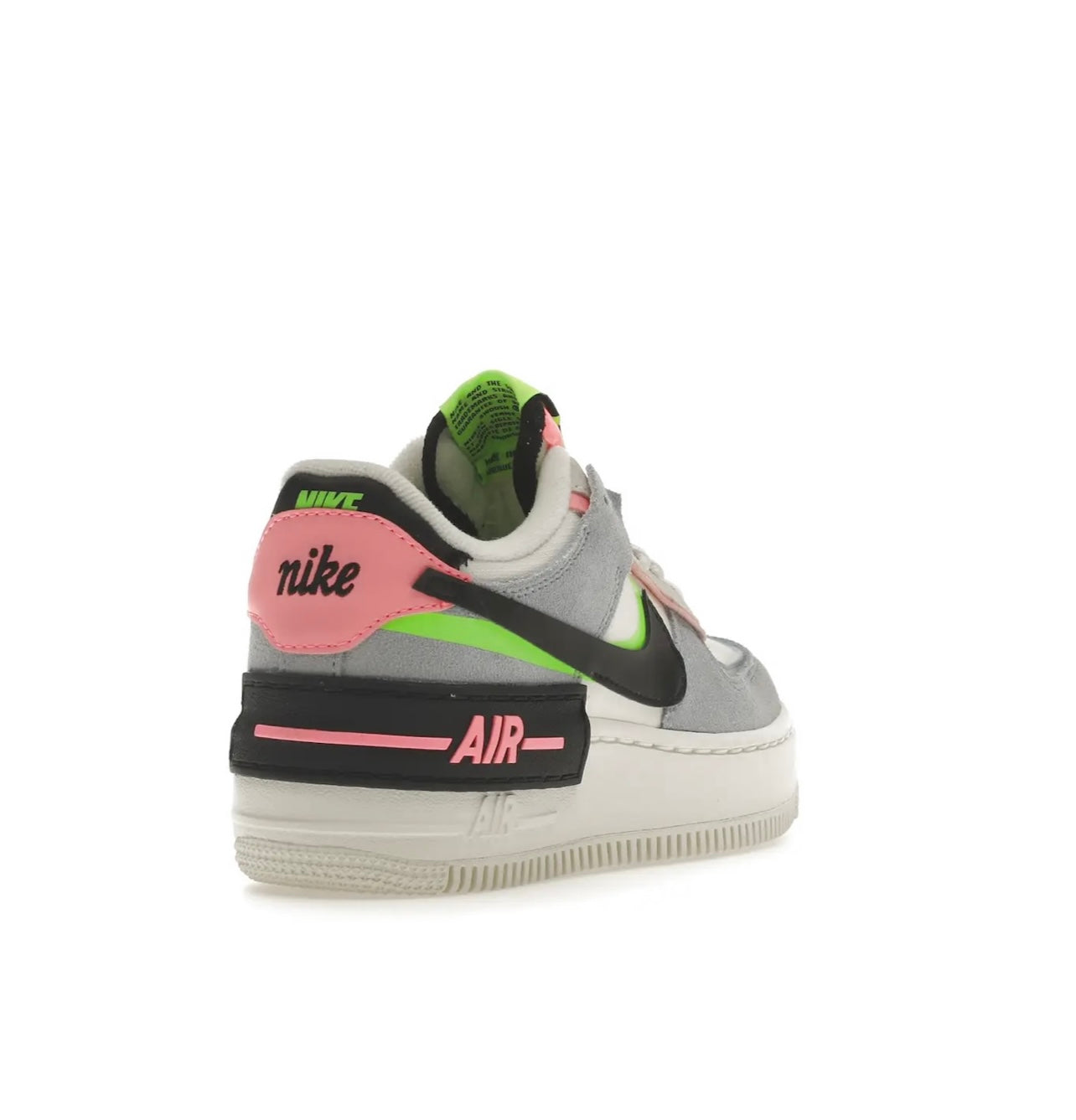 Nike Air Force 1 Grey Neon Gradient Swoosh