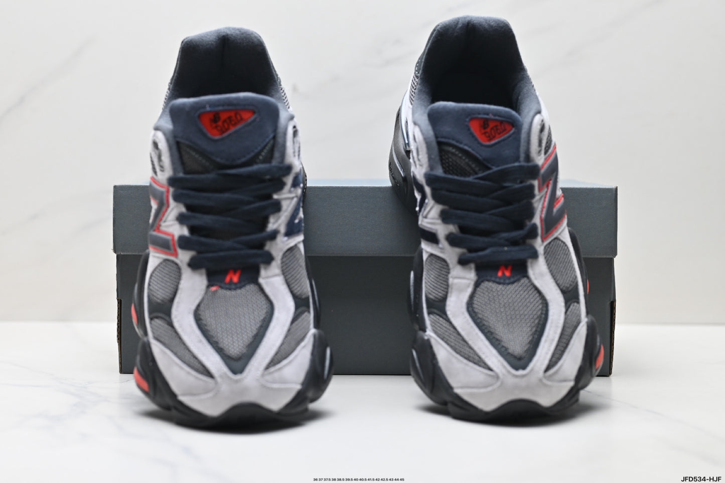 New Balance 9060 Grey Black Red