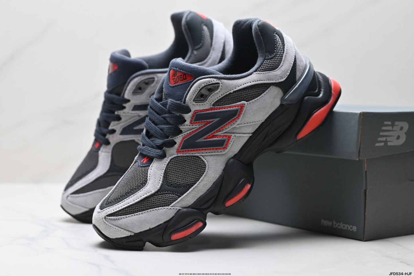 New Balance 9060 Grey Black Red