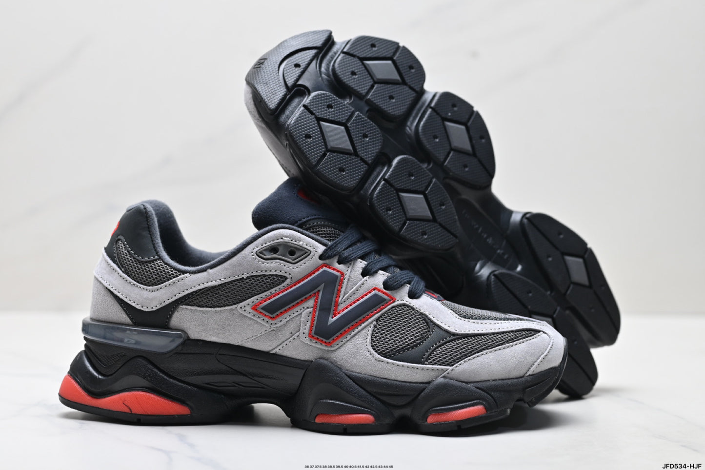 New Balance 9060 Grey Black Red