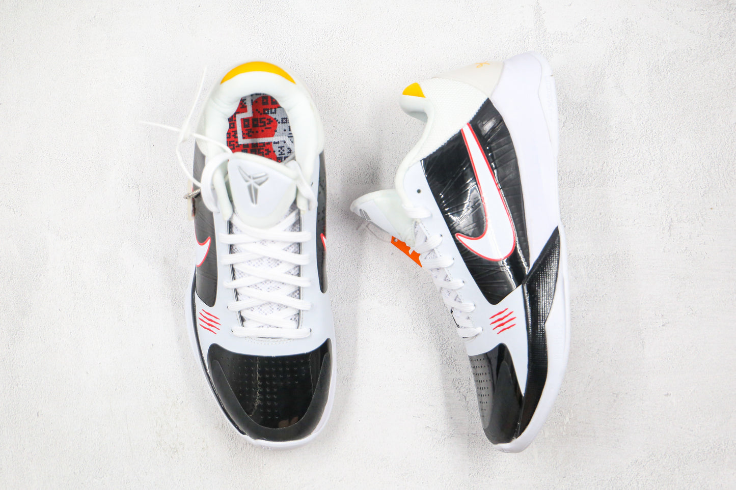 Nike Zoom Kobe 5 Protro White Black Black Red White