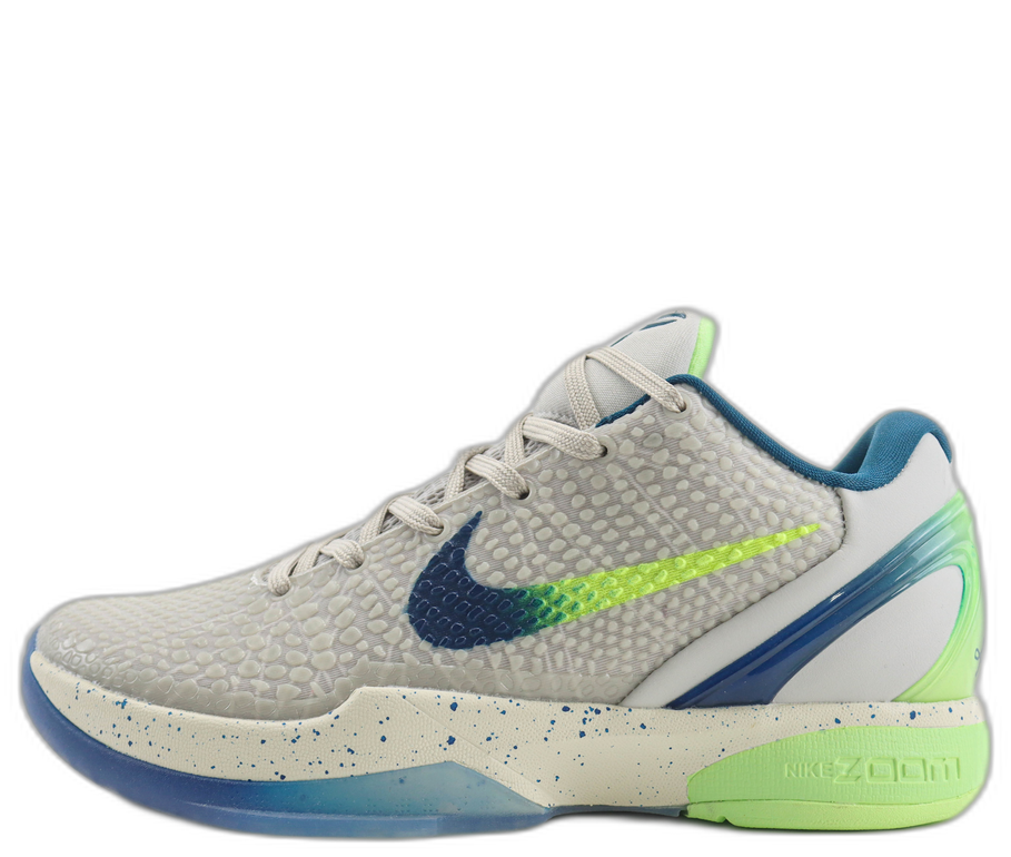 Nike Kobe 6 White Grey Blue Green