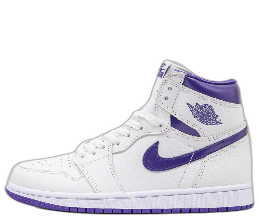Air Jordan 1 High White Purple