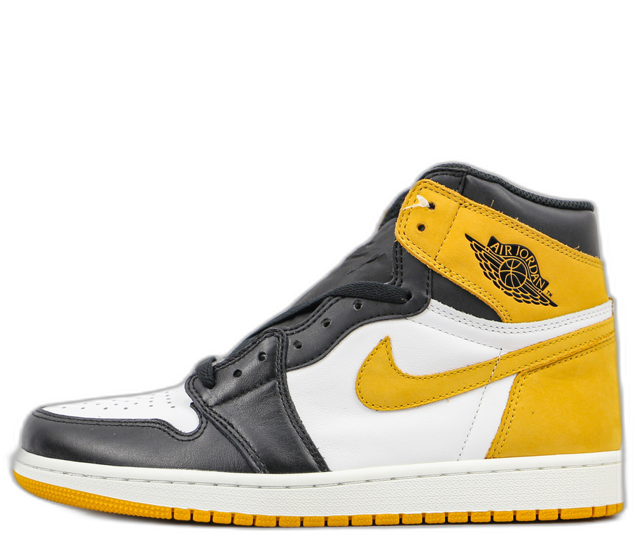 Air Jordan 1 High Black Yellow Toe