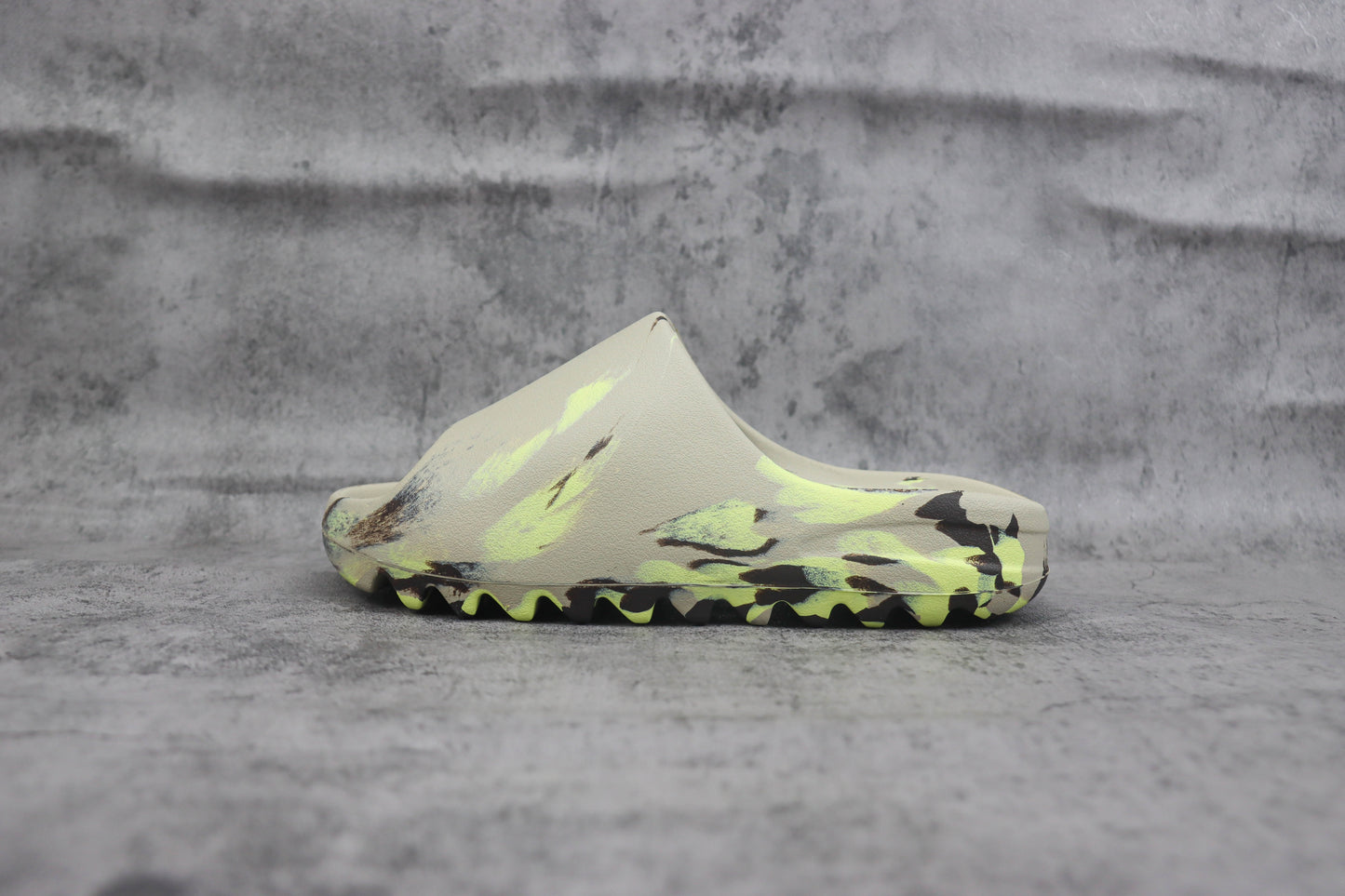 Adidas Yeezy Slide Grey Yellow Camo
