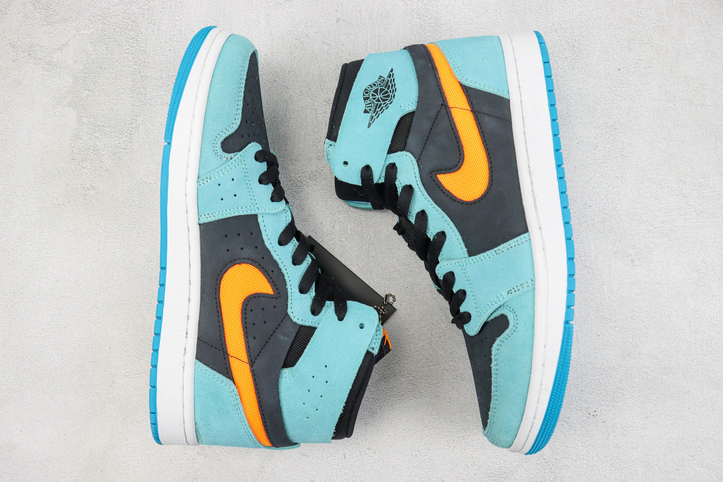 Air Jordan 1 High Aqua Orange Black
