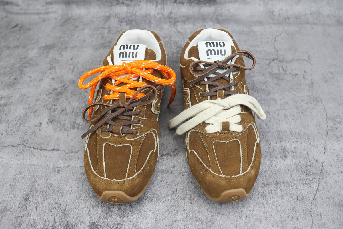 New Balance X MiuMiu 530 SL Suede Dark Brown
