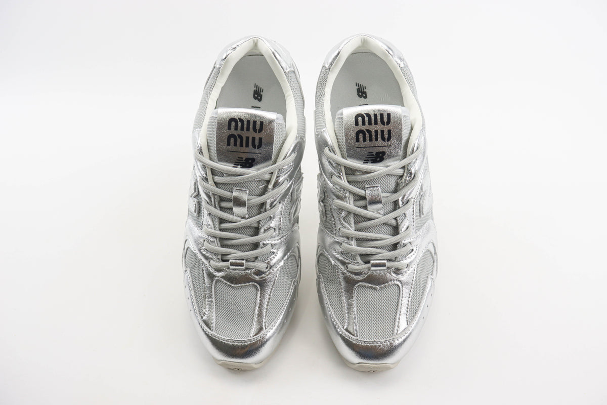 New Balance X MiuMiu 530 Metallic Silver