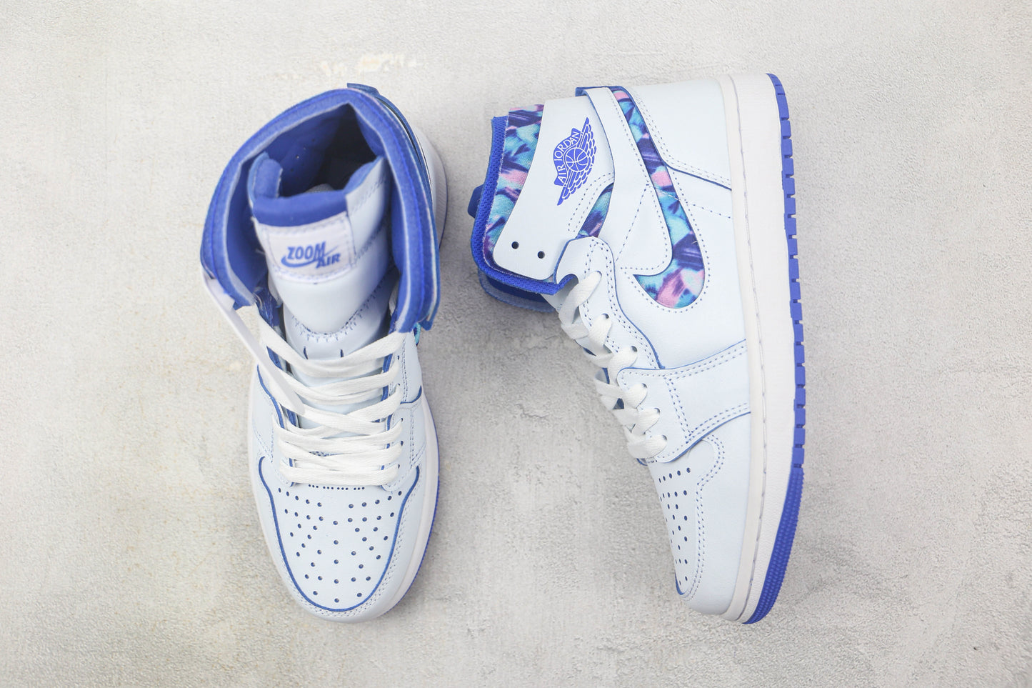 Air Jordan 1 High White Blue Tie-Dye