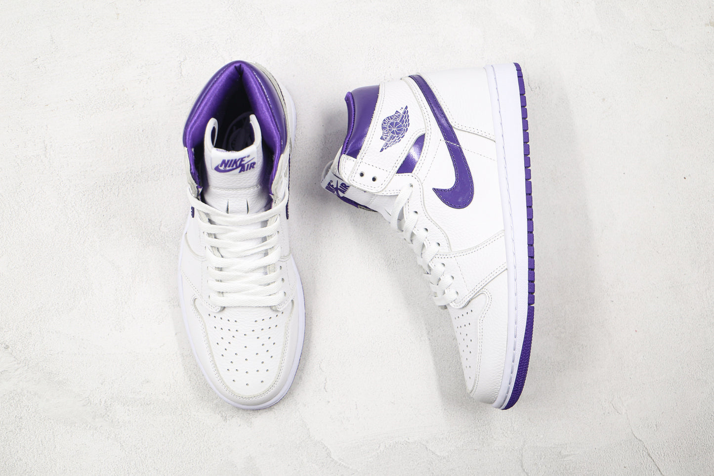 Air Jordan 1 High White Purple