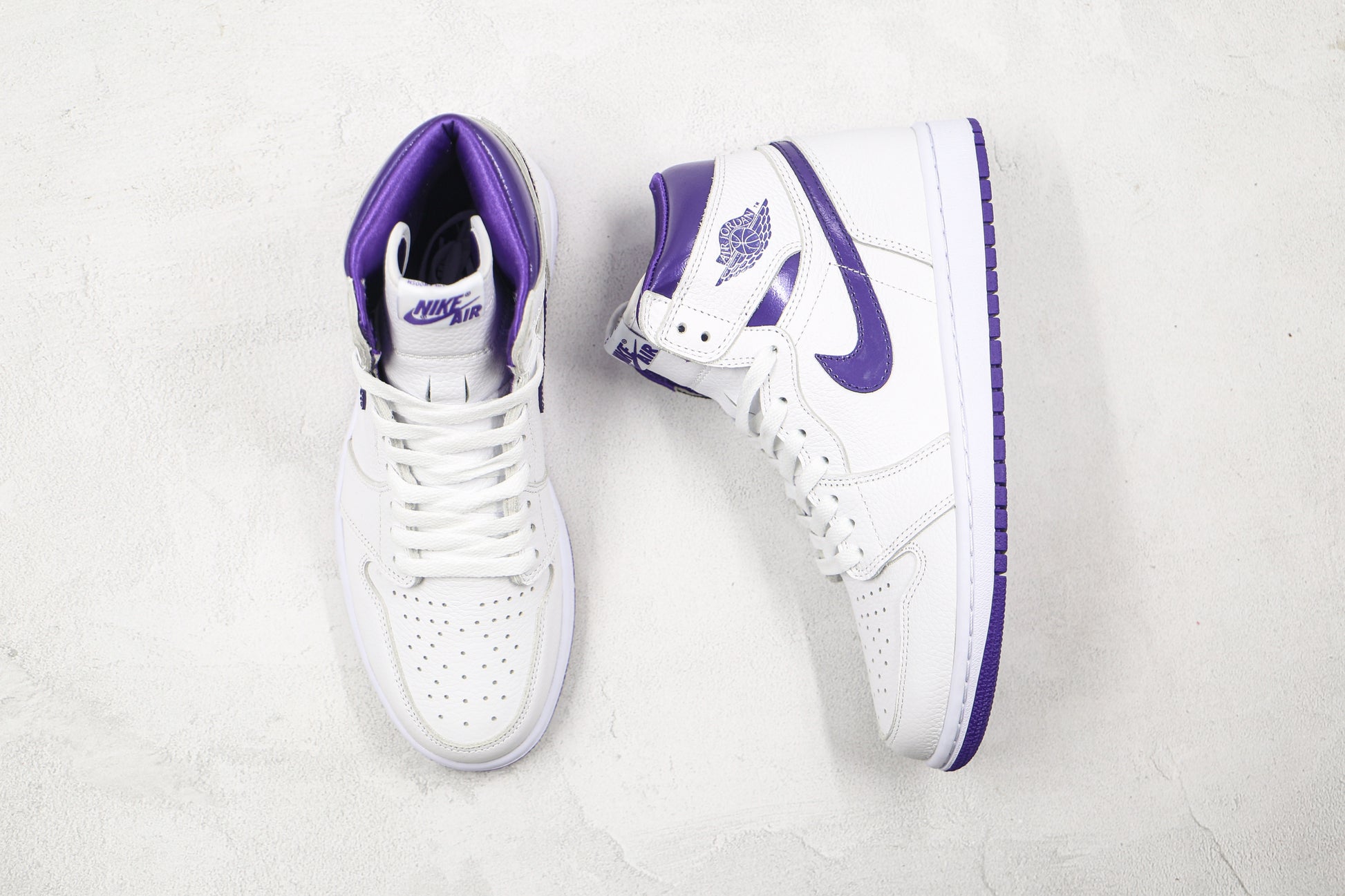 Air Jordan 1 High White Purple