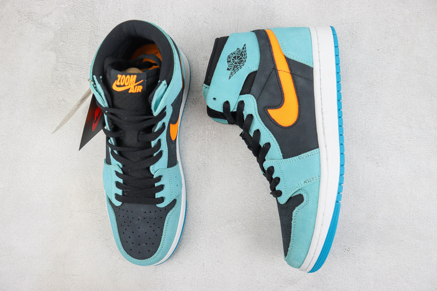 Air Jordan 1 High Aqua Orange Black