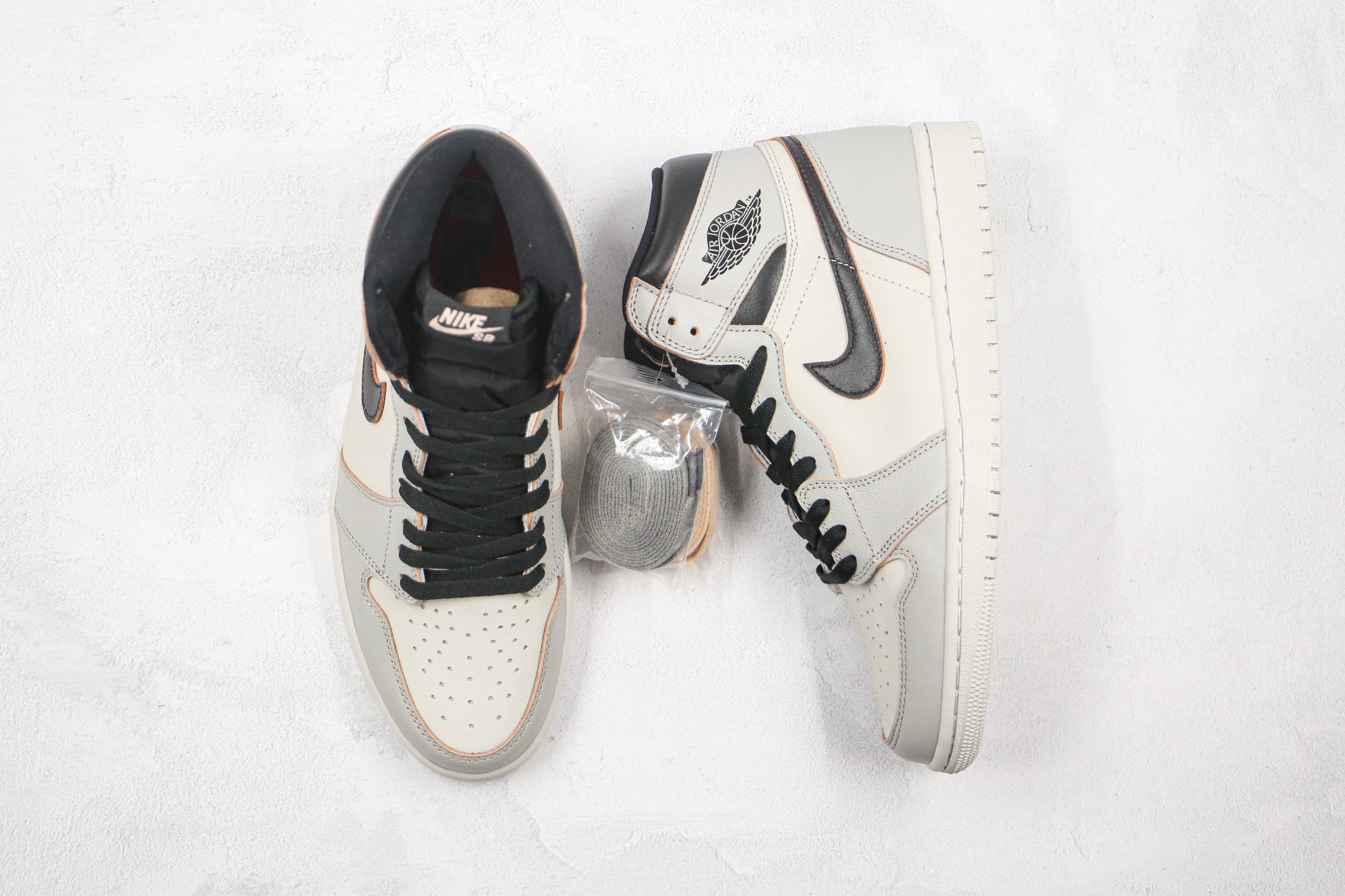Air Jordan 1 High White Grey Scratchoff