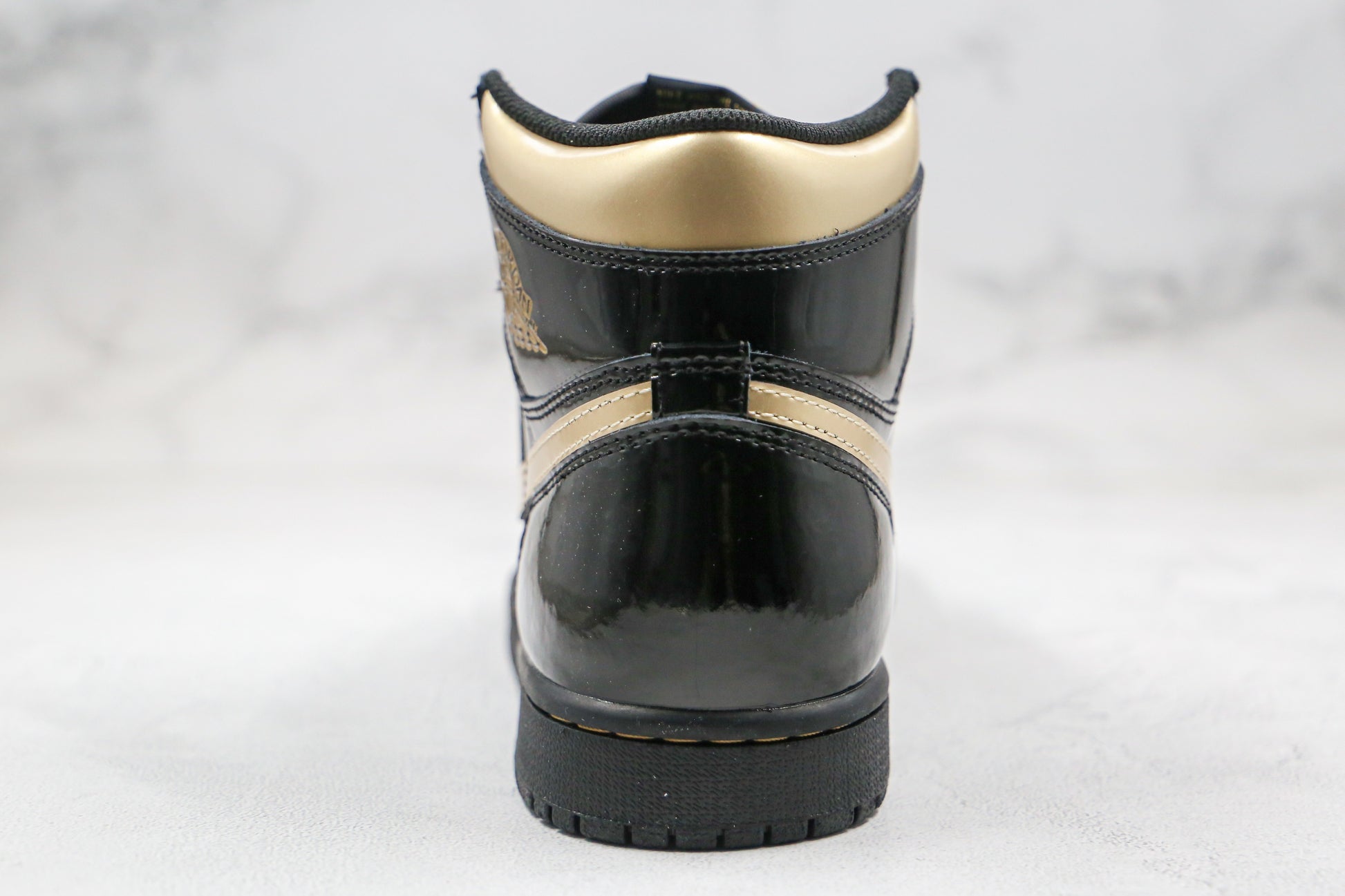 Air Jordan 1 High Black Gold Patent