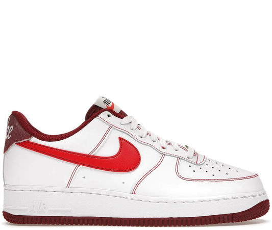 Nike Air Force 1 White Red Burgundy