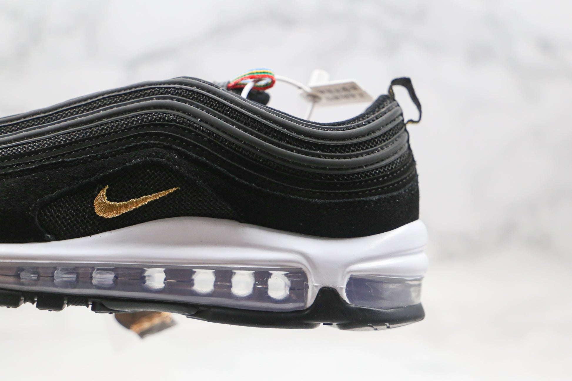 Nike Air Max 97 Black Gold Swoosh