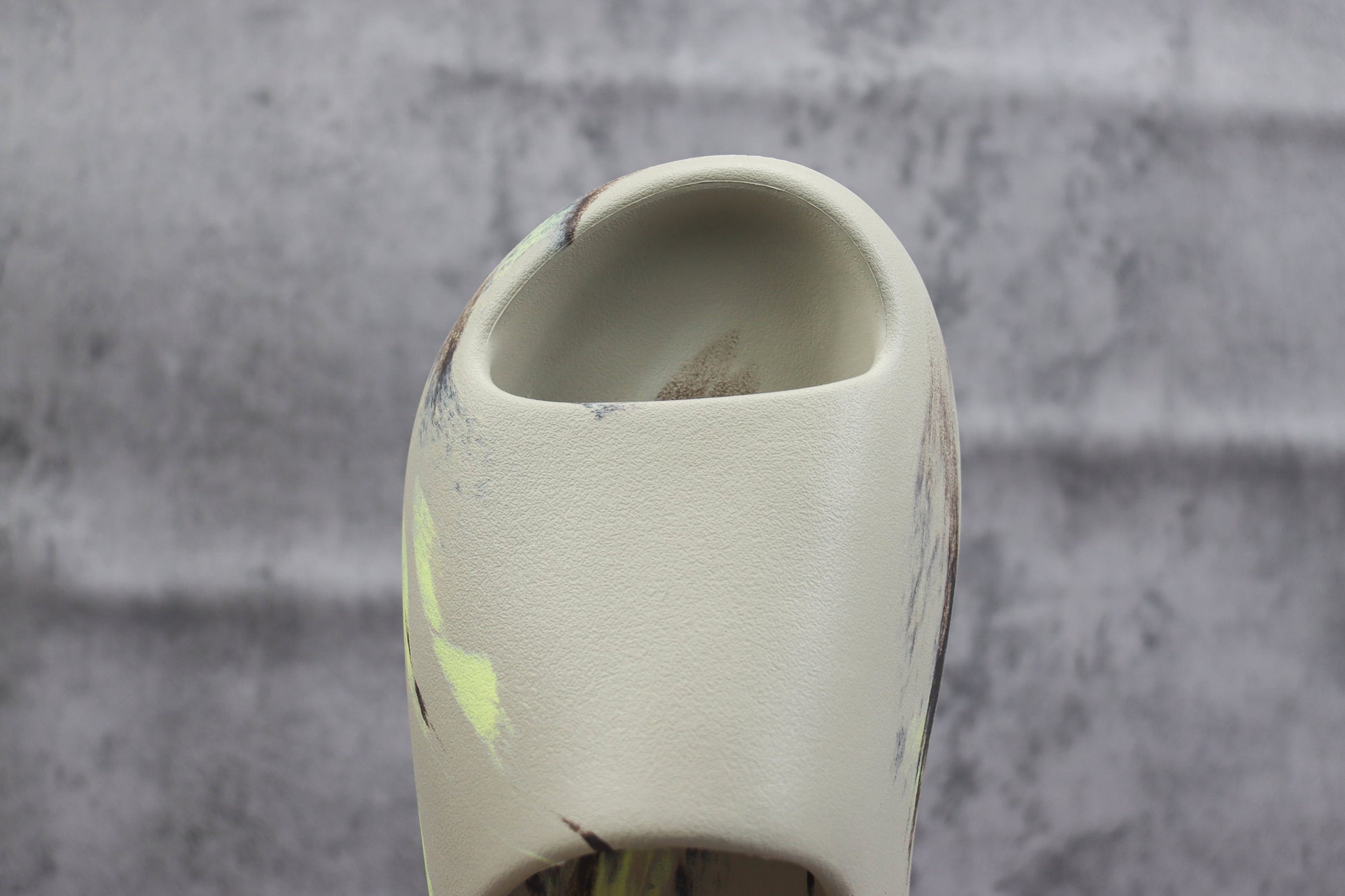 Adidas Yeezy Slide Grey Yellow Camo