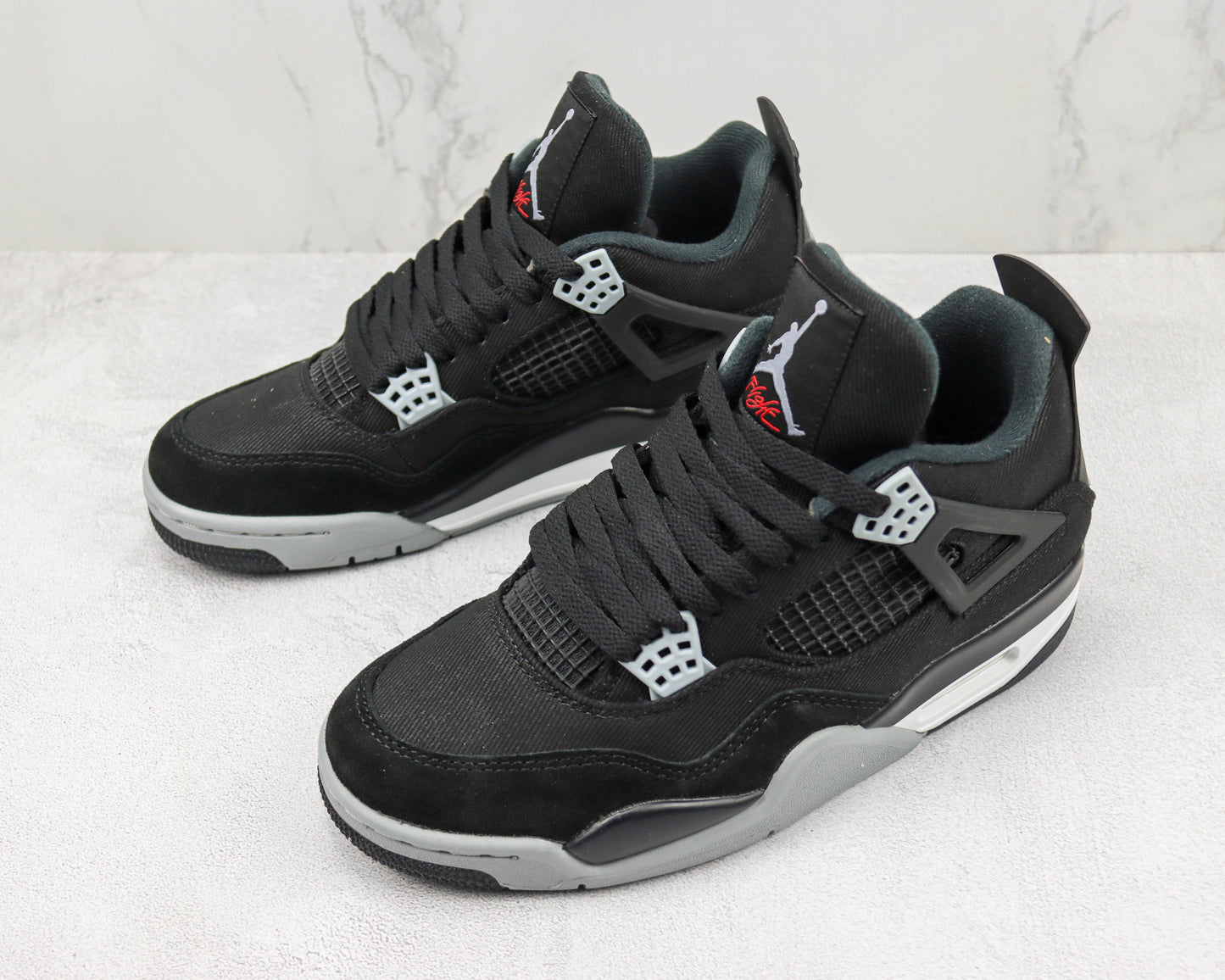 Air Jordan 4 Black Canvas