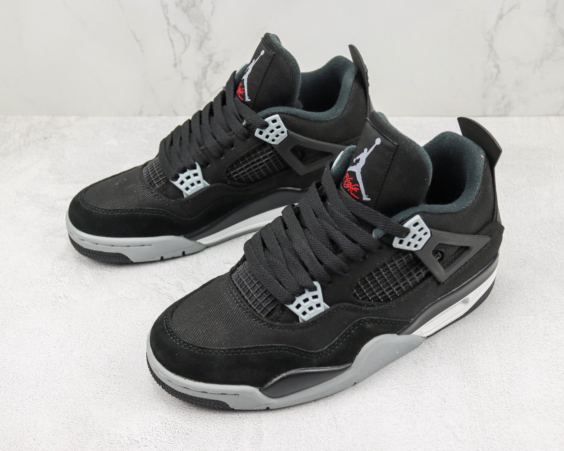 Air Jordan 4 Black Canvas