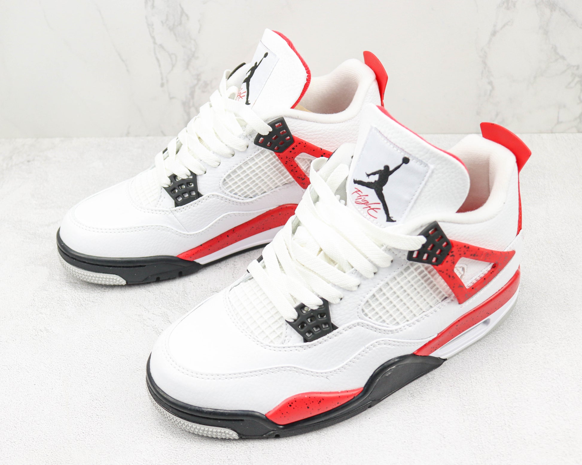Air Jordan 4 Red Cement White