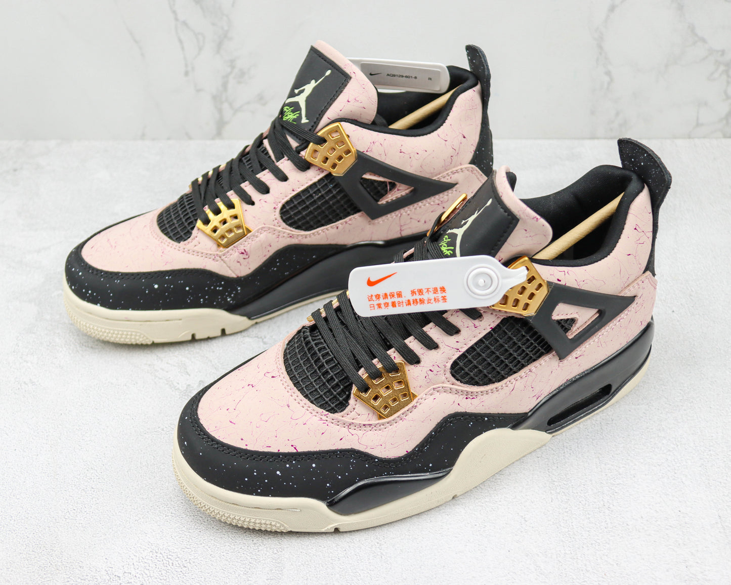 Air Jordan 4 Black Pink