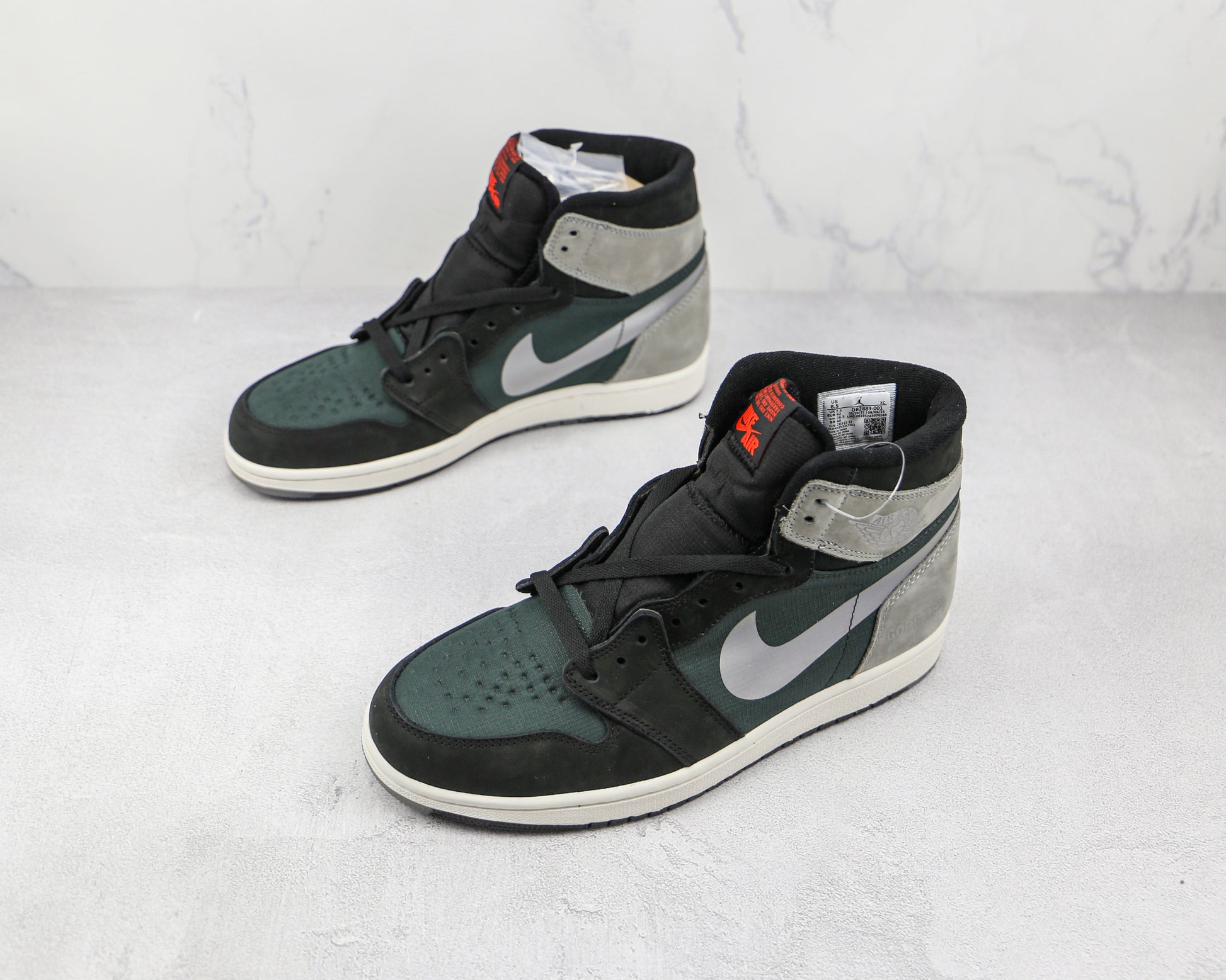 Air Jordan 1 High Black Green Grey