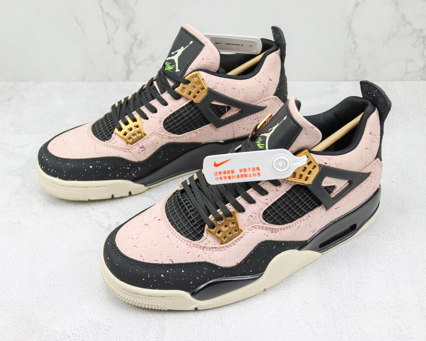 Air Jordan 4 Black Pink