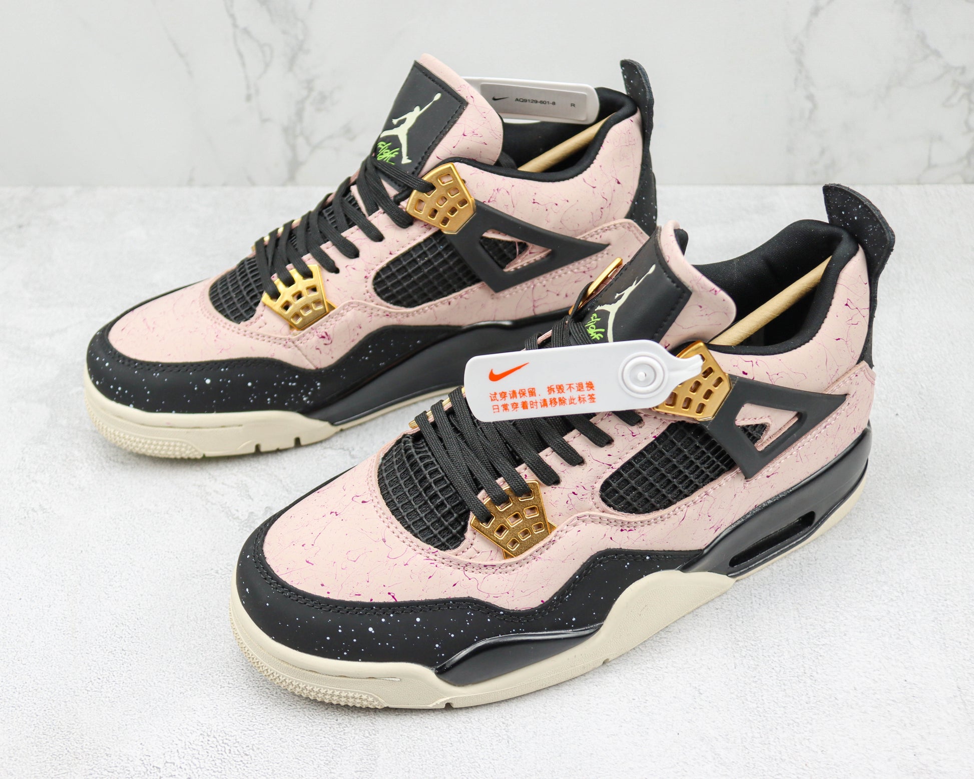 Air Jordan 4 Black Pink