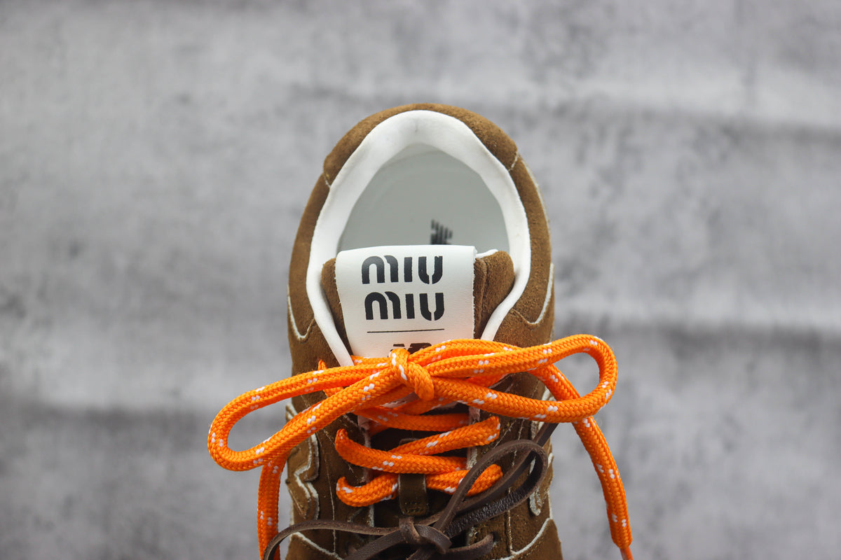 New Balance X MiuMiu 530 SL Suede Dark Brown