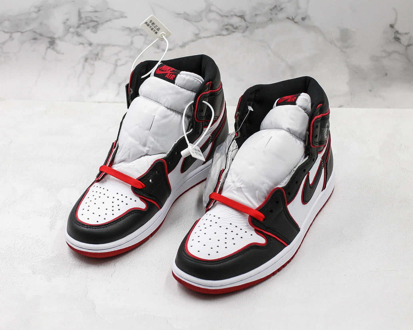 Air Jordan 1 High Black Red Outline