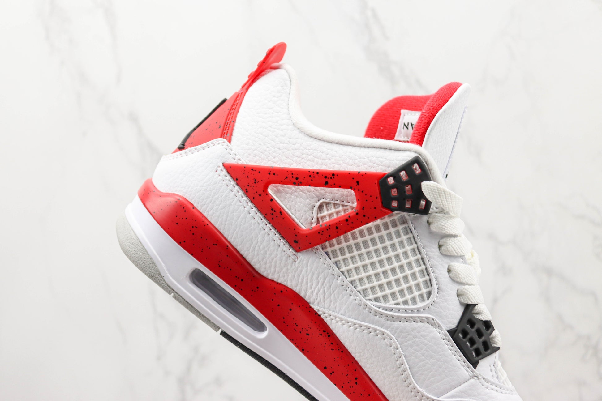Air Jordan 4 Red Cement White