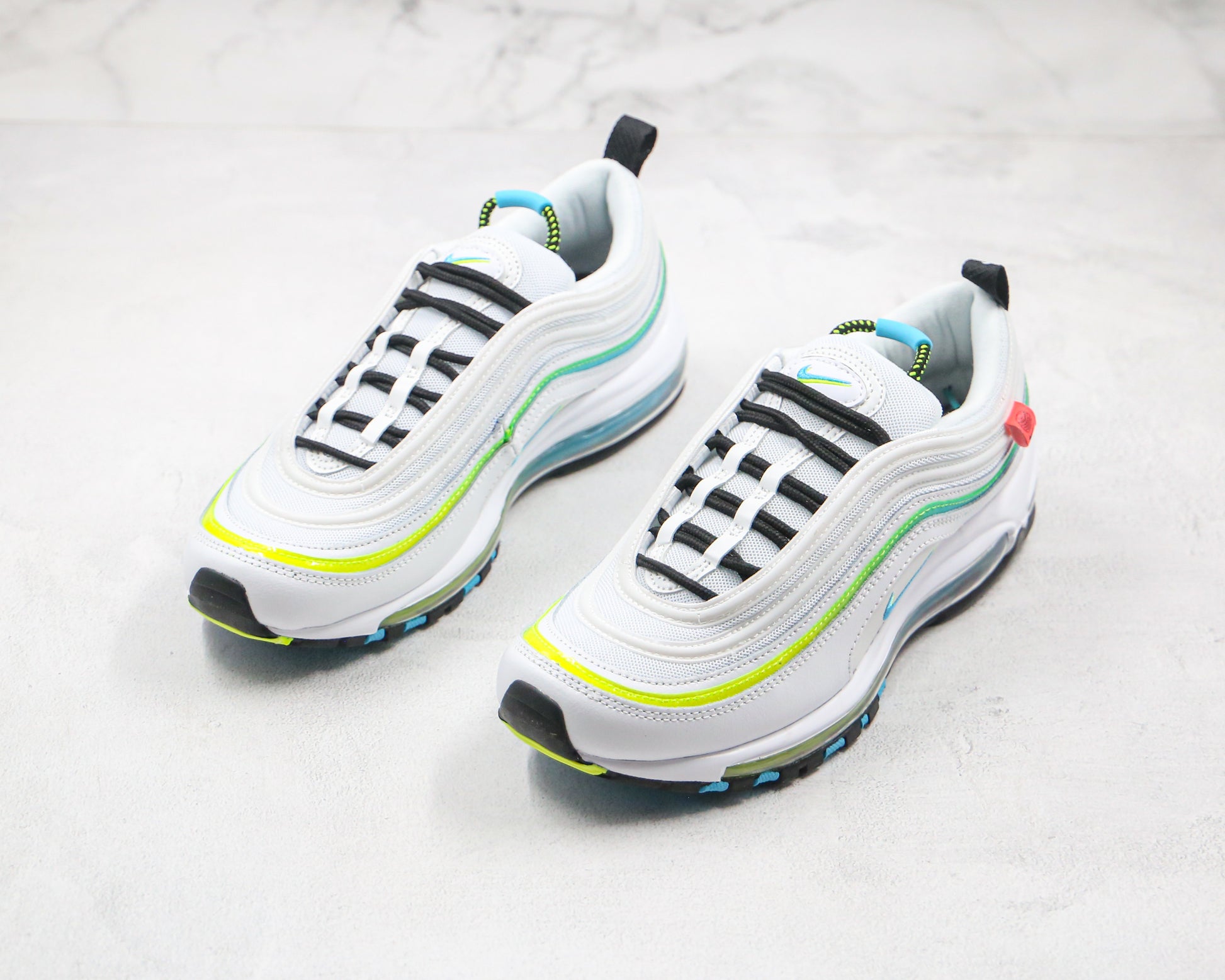 Nike Air Max 97 Worldwide White Volt Aqua