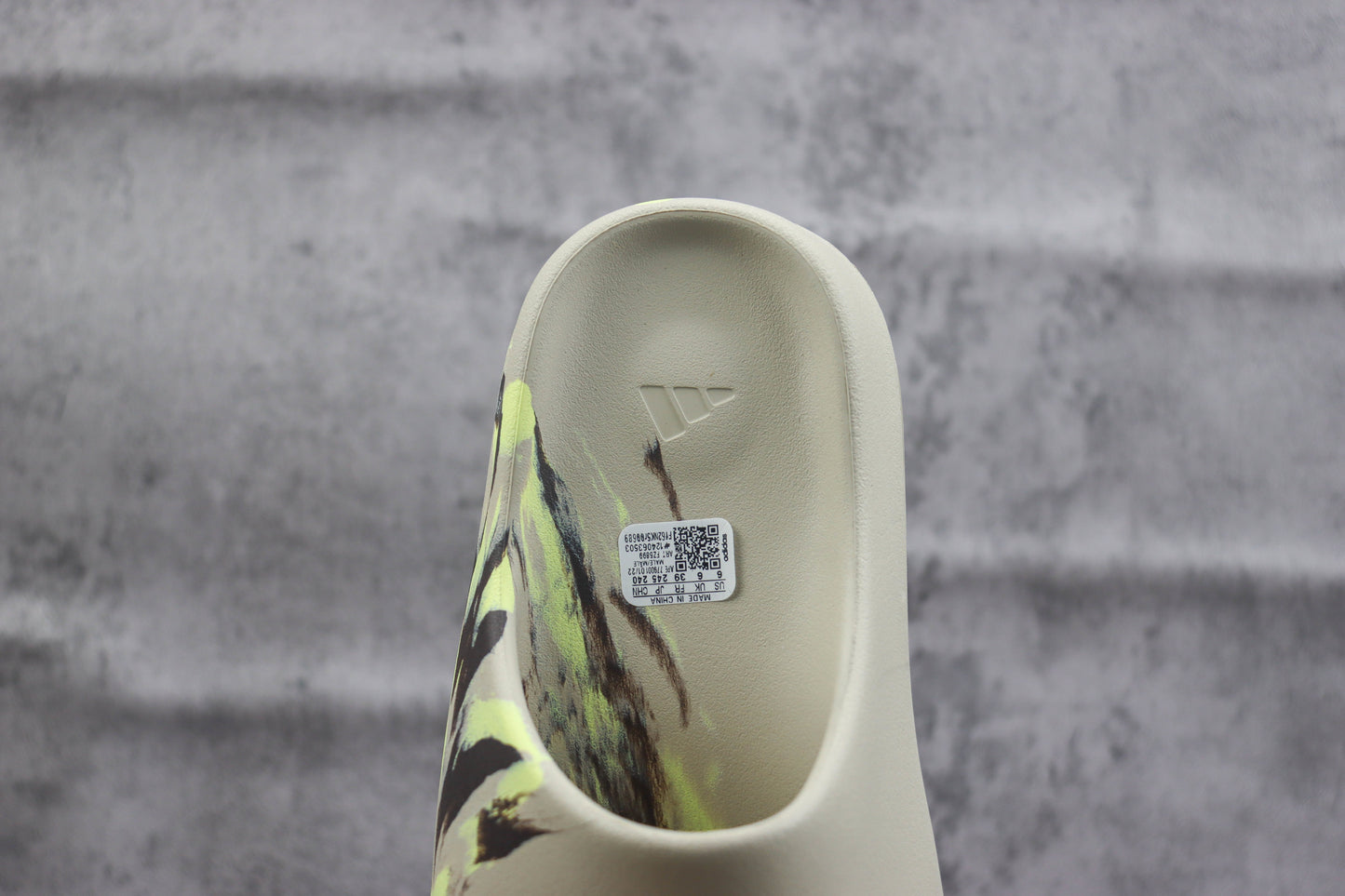Adidas Yeezy Slide Grey Yellow Camo